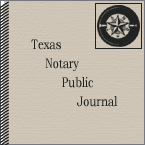 Official Texas Notary Journal-Recordbook
